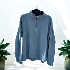 Mondetta Outdoor Project Men's 1/4 Zip Pullover – Size XL Heather Blue Green